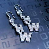 Hotwife Drop Earring Set -  Rhinestone
