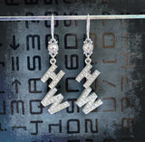 Hotwife Drop Earring Set -  Rhinestone