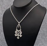 MFM All Silver Symbols Necklace - Style 2