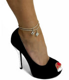 Hotwife Tan Studded Suede Anklet