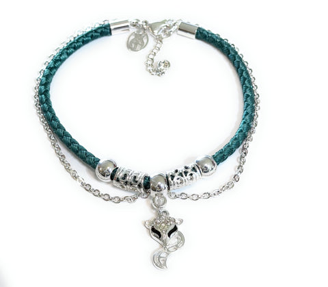 Hotwife Teal Vixen Anklet
