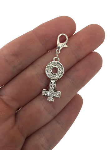 Female Symbol Charm - Silver