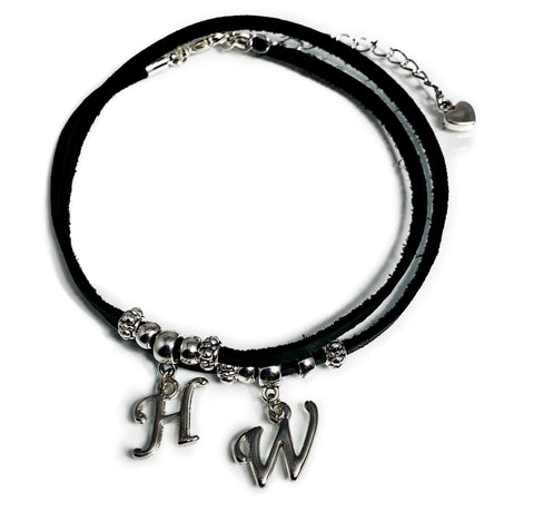 Hotwife Black Suede Anklet