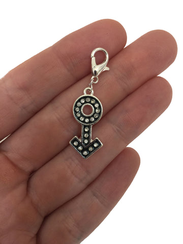 Male Symbol Charm - Black