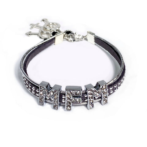 MFM Studded Suede Bracelet