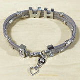 Hotwife Silver Suede Bracelet