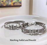 Hotwife Silver Suede Bracelet