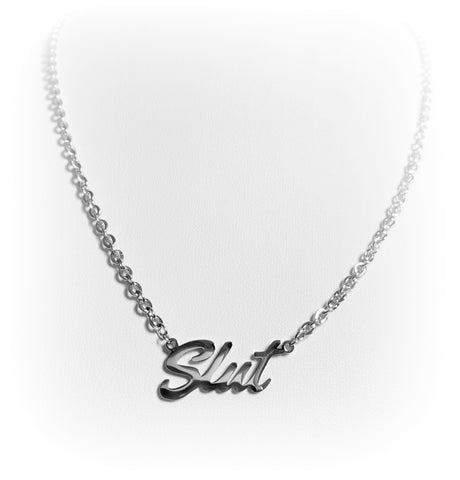 SLUT Stainless Steel Necklace