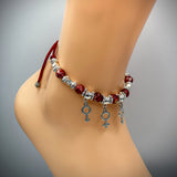 Adjustable Boho MFM Symbols Anklet/Bracelet