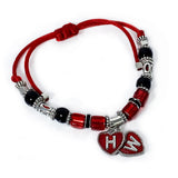 Red Hearts Adjustable Hotwife Anklet