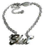 SLUT Stainless Steel Anklet