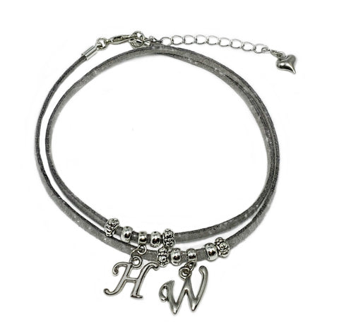 Hotwife Grey Suede Anklet